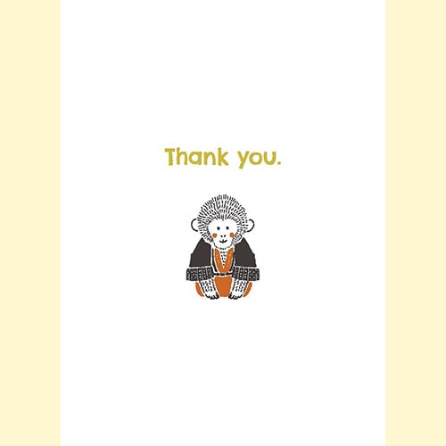 Konno Printing Greeting Card Monkey L20W006