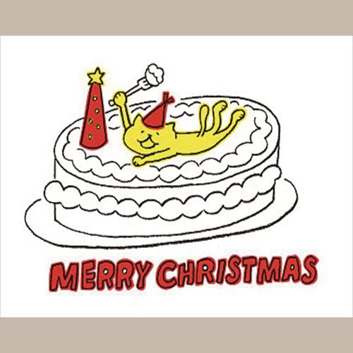 Konno Printing Greeting Card "On the Cake" Letterpress Card L21S002