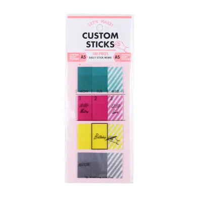 Custom diary daily sticky notes for A5 size.
