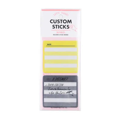 Custom Sticks sticky notes.
