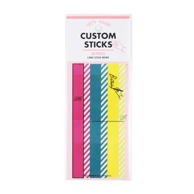 Custom Sticks Long Sticky Notes.