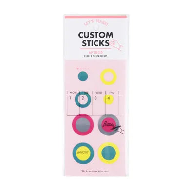 CustomSticks round sticky notes.