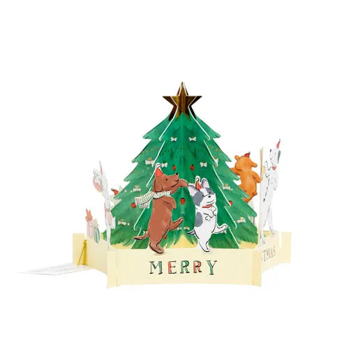 Christmas Dancing Card Dog