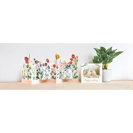 Birthday garden pop-up card