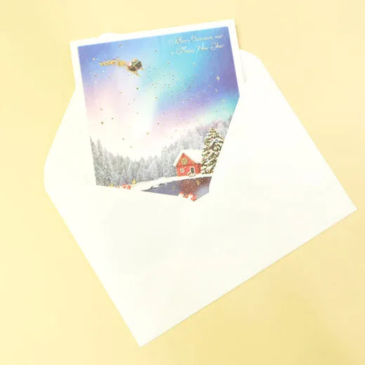 Mini Santa Christmas Card.