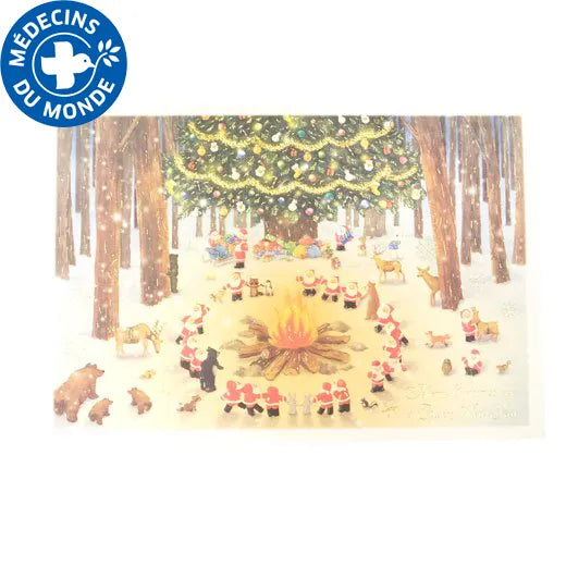 Mini Santa Christmas Card.