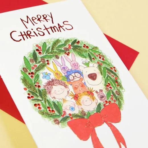 Coco-chan Christmas Mini Card Wreath