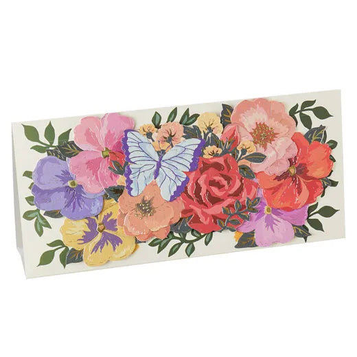 Message gift card flowers