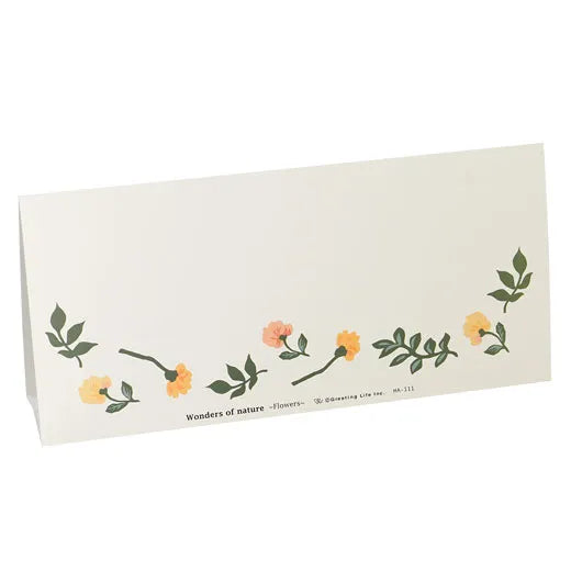 Message gift card flowers