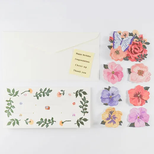 Message gift card flowers