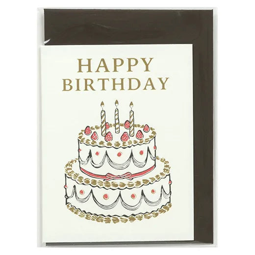 Birthday Letterpress Mini Card