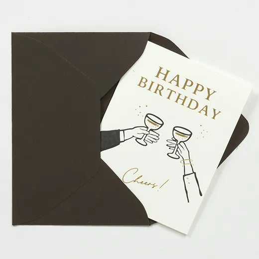 Birthday Letterpress Mini Card