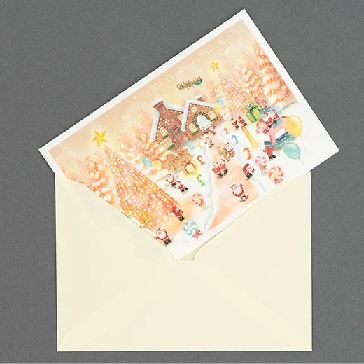 Mini Santa Christmas Card