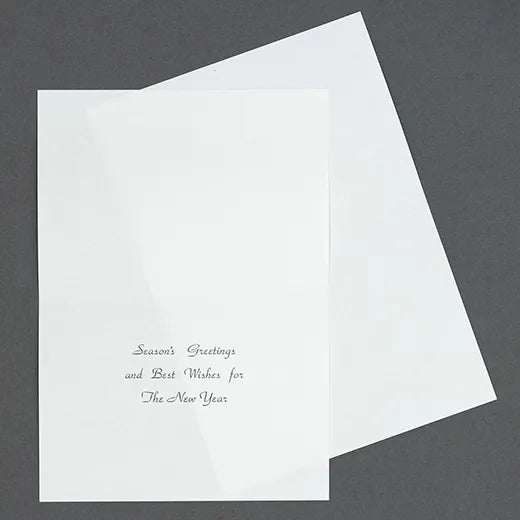 Japanese-Style Formal Card Embroidered with Mt. Fuji and Cherry Blossoms