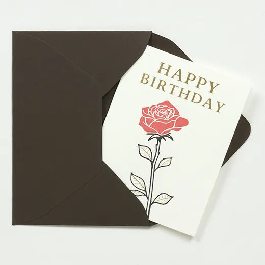 Birthday Letterpress Mini Card