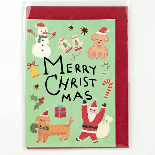 Kahoko Sodeyama Christmas Mini Card Santa