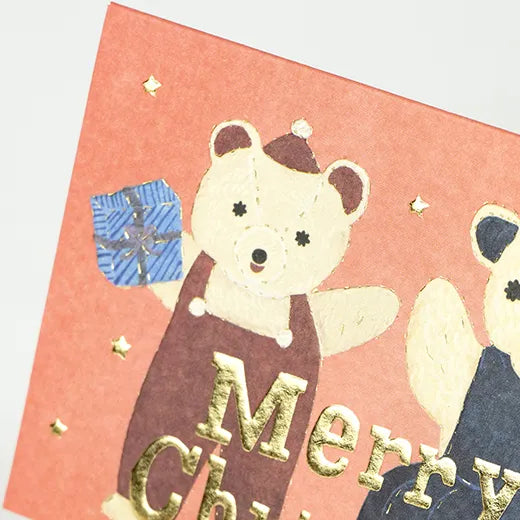 Kahoko Sodeyama Christmas Mini Card Bear