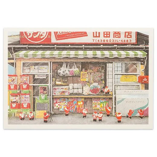 Mini Santa Sepia Card Candy Shop