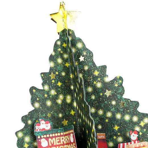 Mini Santa Panorama Pop-Up Card Christmas Market