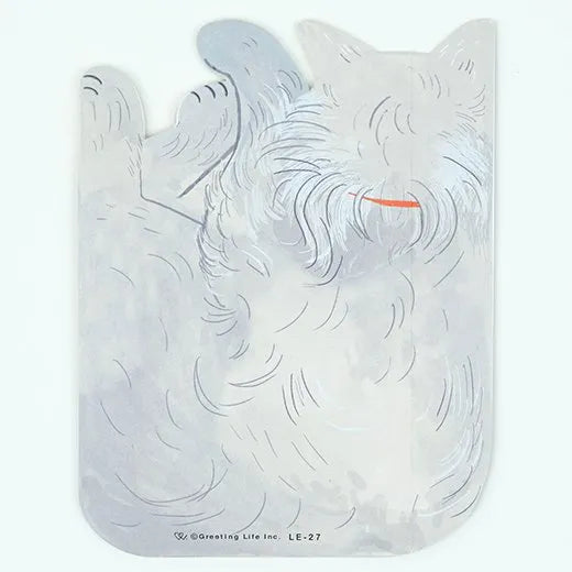 Birthday Cuddly Cat Card, Grey LE-27