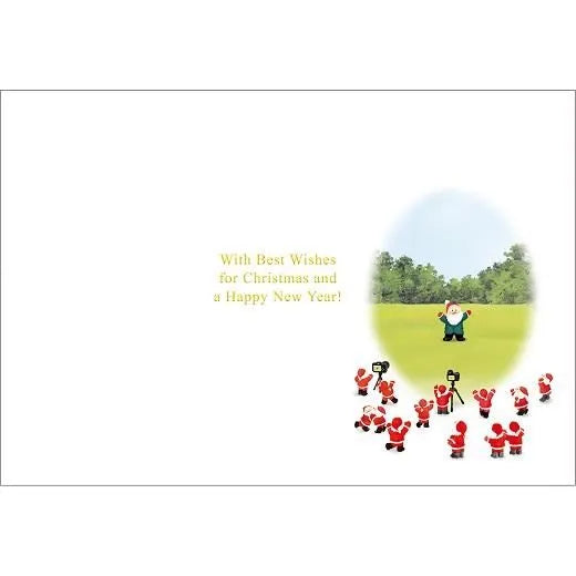 Japanese Style Mini Santa Thru Card Golf