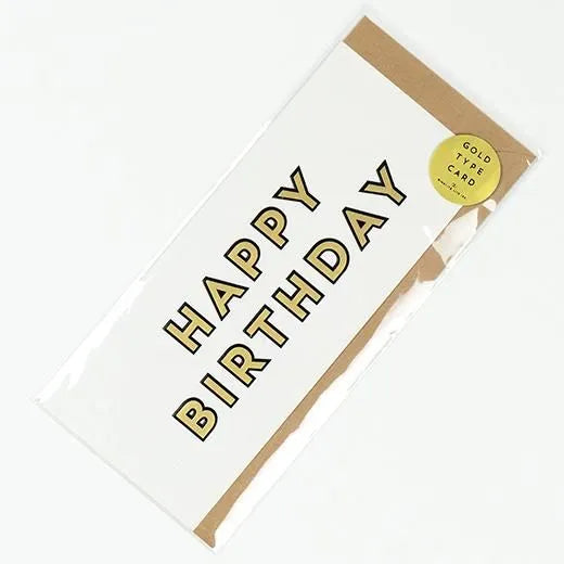 Gold Type Card