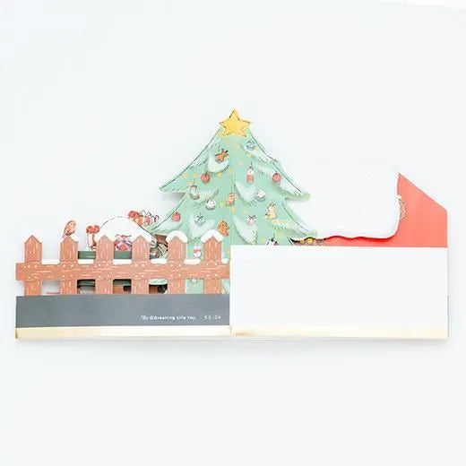 Christmas Miniature Garden Card Santa