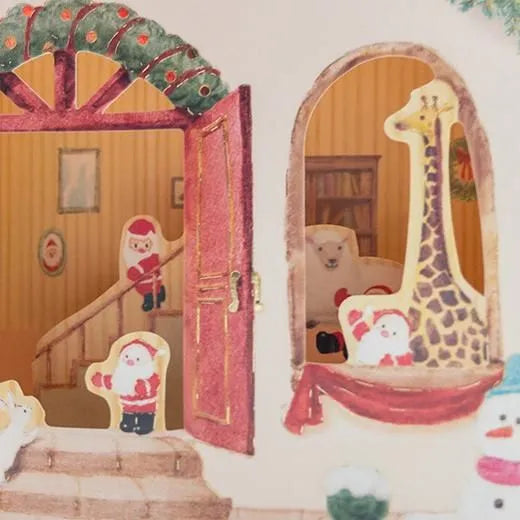 Mini Santa House Pop-Up Card