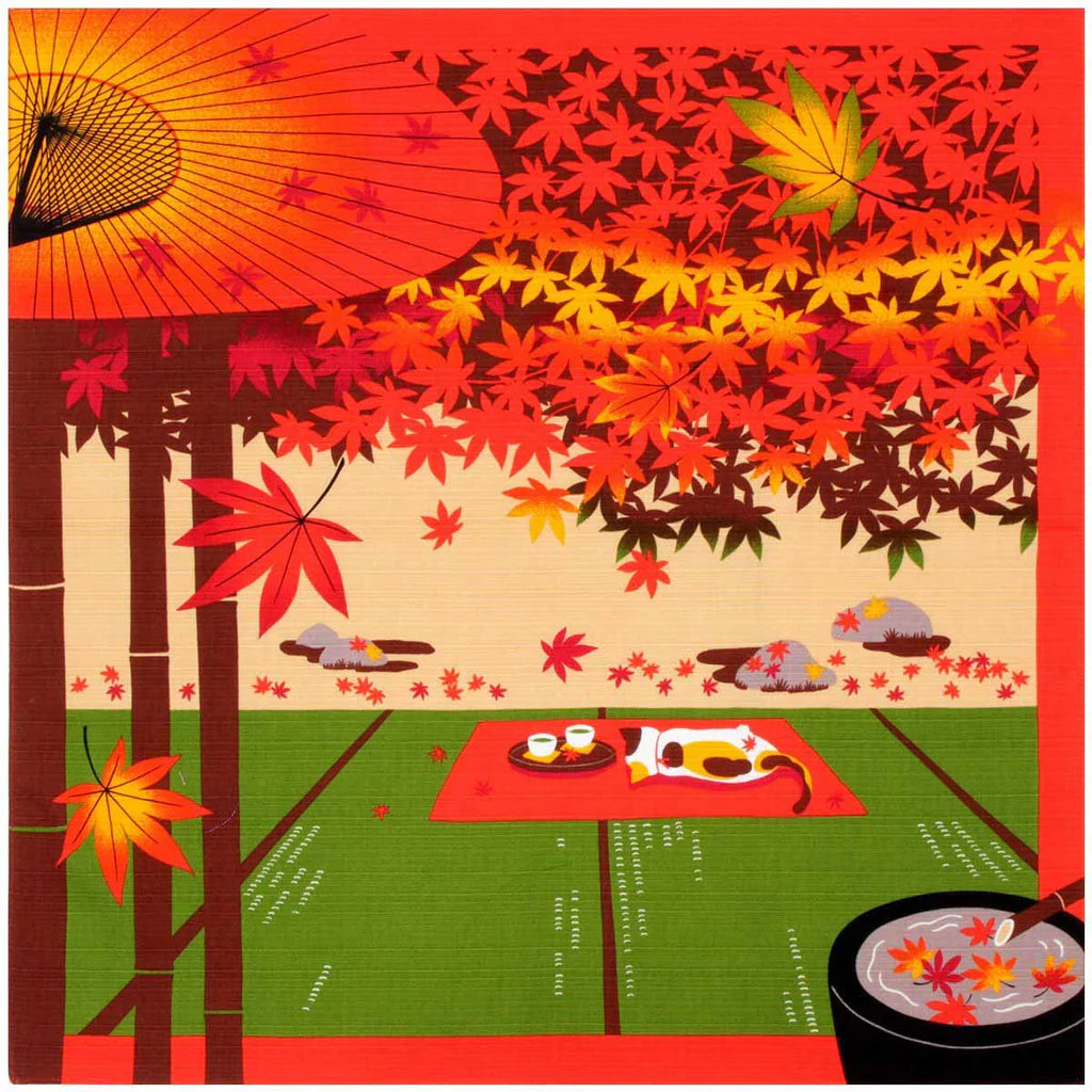 kyoohoo Cotton Furoshiki Small Size Mikes November
