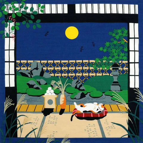 kyoohoo Cotton Furoshiki Small Size Mikes Moon