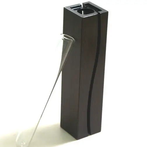 Wave Wooden Flower Vase for Single Flower