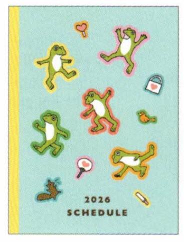 2026 Frog Time A6 Soft Cover Monthly Planner Dance