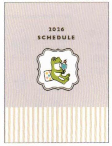 2026 Frog Time A6 Soft Cover Monthly Planner Parfait