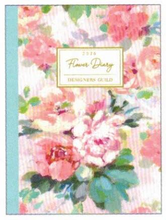 2026 Designers Guild A6 soft cover monthly planner Pink