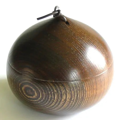 Tea caddy, keyaki, wooden, lacquered