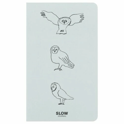 GreetingLife Slow Journal Diary with changing illustrations on every page Owl