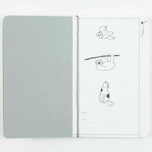 GreetingLife Slow Journal Diary with changing illustrations on every page Owl
