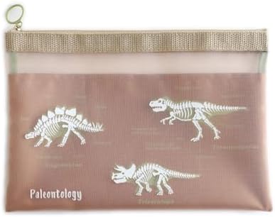 Green Flash STUDY HOLIC Mesh A5 Pouch ST-223 Paleontology