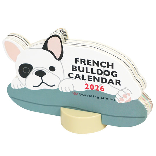 2026 Calendar-Animal Die Cut - FRENCH BULLDOG
