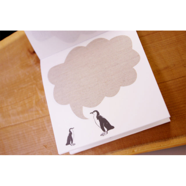 Animal Series Animal Memo Pad Square Penguin GF-004