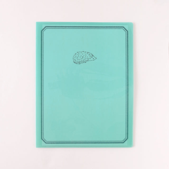 Animal Series A4 Clear Book File Hedgehog GF-536