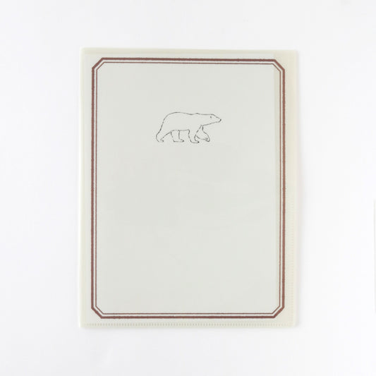 Animal Series A4 Clear Book File Polar Bear GF-541