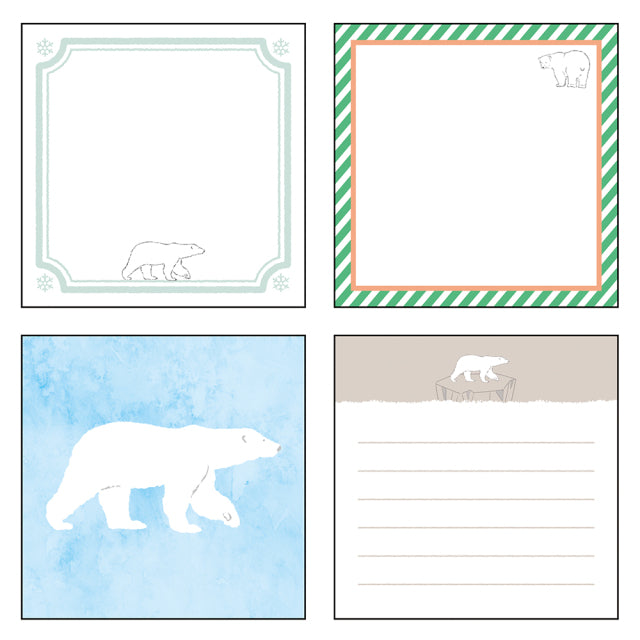 Animal Series Memo Pad Square Polar Bear GF-559