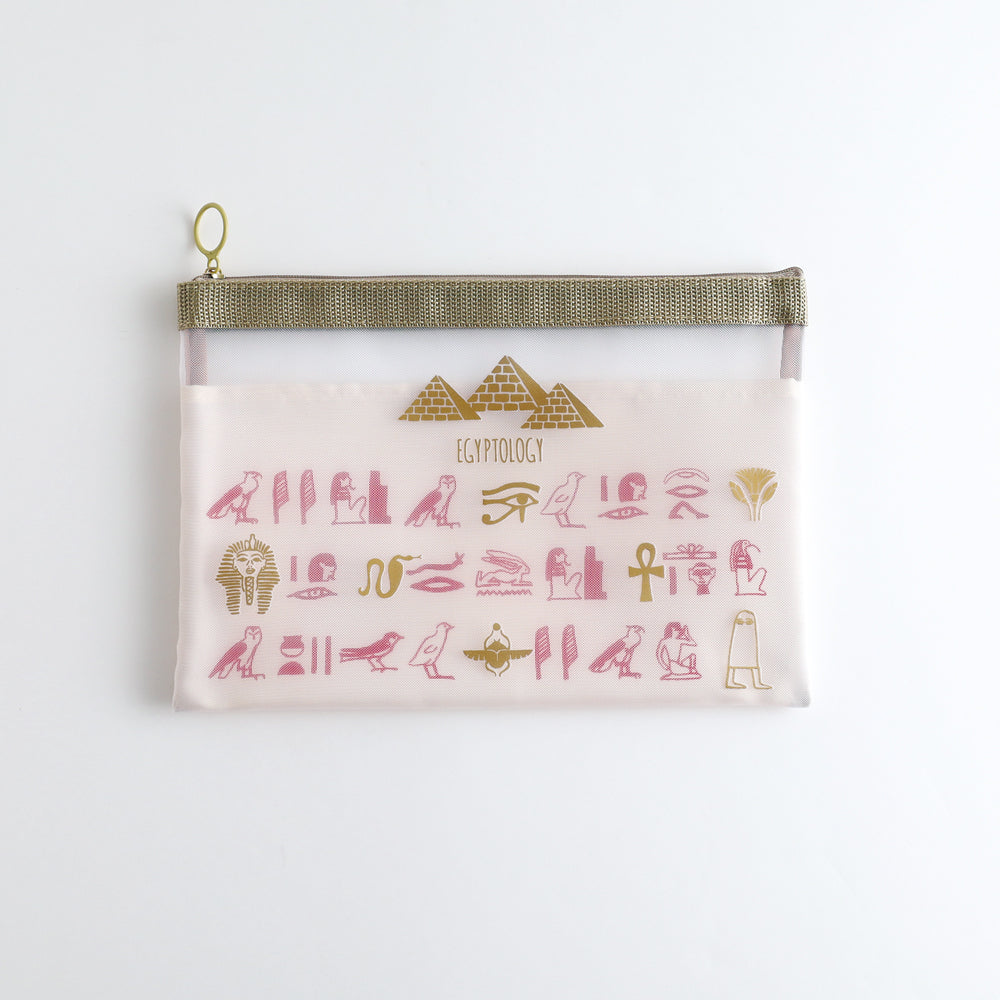 STUDY HOLIC Mesh A5 Pouch <Ancient Egyptology> ST-227