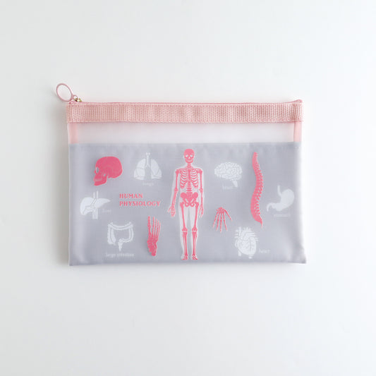 STUDY HOLIC Mesh A5 Pouch <Human Biology> ST-229