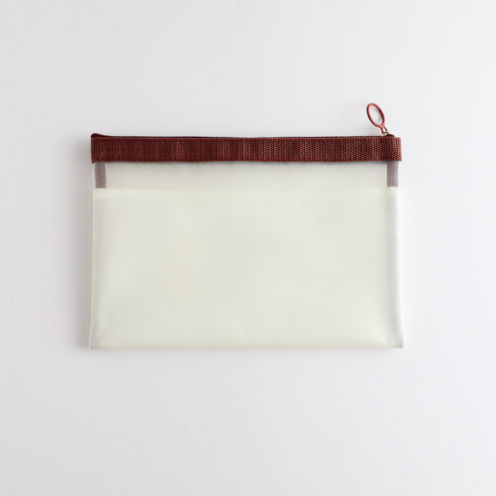 STUDY HOLIC Mesh A5 Pouch <Botany> ST-230