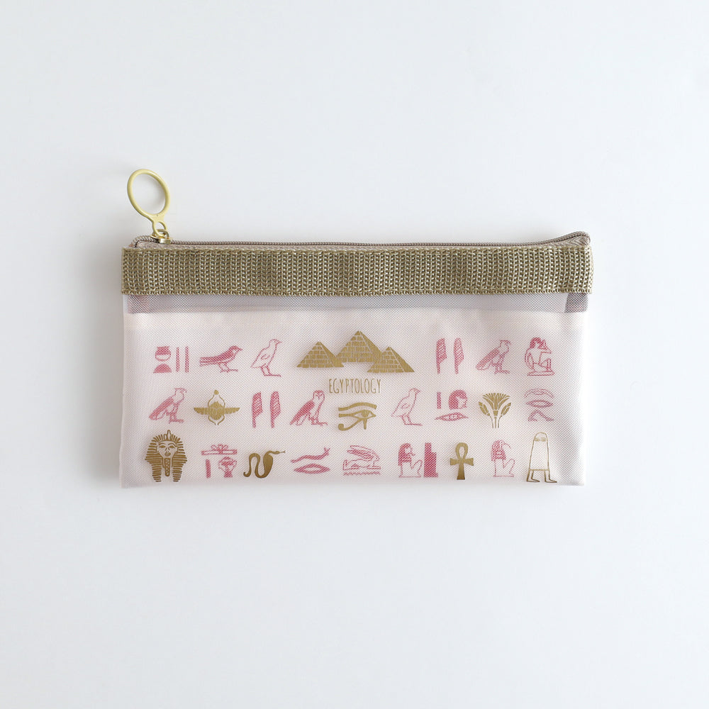 STUDY HOLIC Mesh Pen Pouch <Ancient Egyptology> ST-236