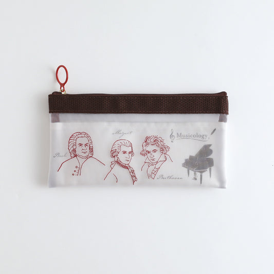 STUDY HOLIC Mesh Pen Pouch <Musicology> ST-240