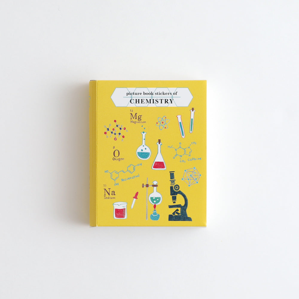 STUDY HOLIC Flake stickers with illustrated case <Chemistry> ST-276