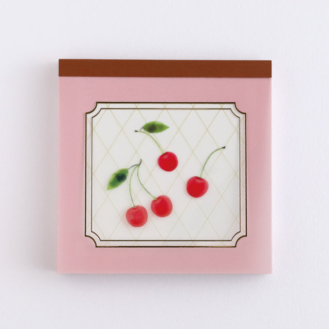 Green Flash Color fruits Memo Pad Square